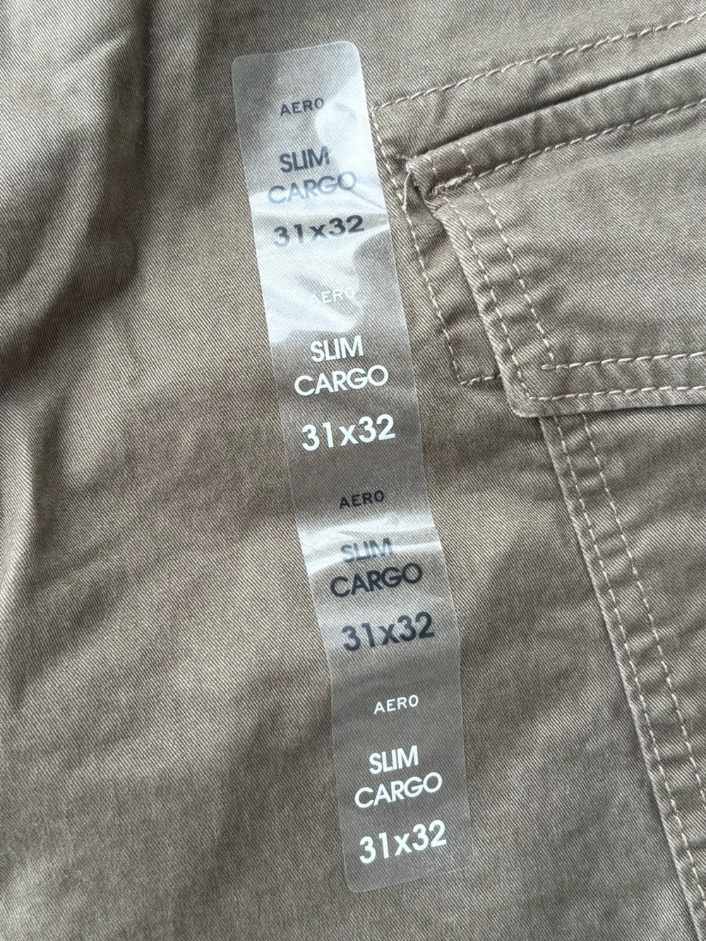 New Aeropostale Sz 31x32 Green Slim Cargo Pants Cotton Utility